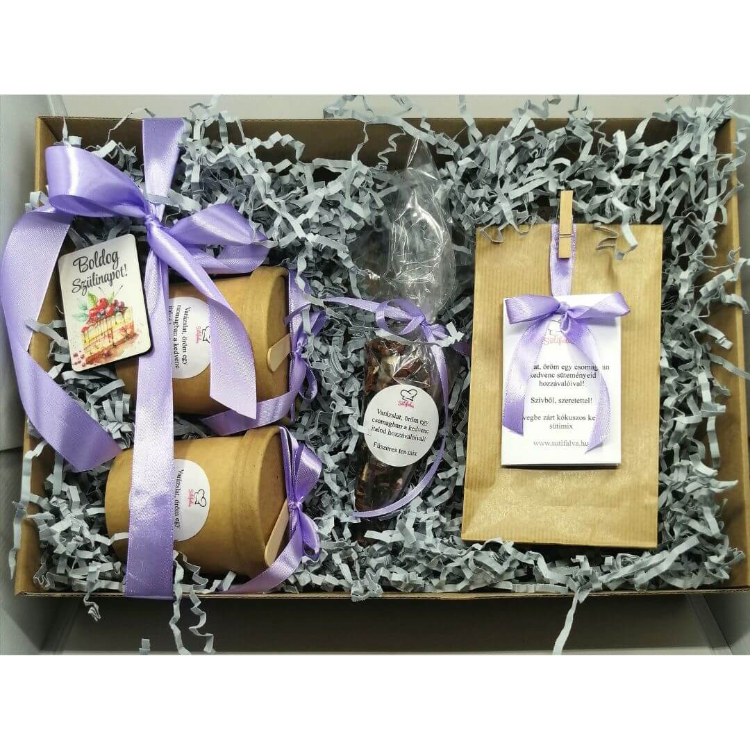 Kézműves ajándékdoboz születésnapra